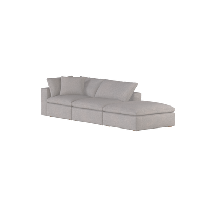 Ari modular corner Sofa with pouffe - Wide fabric range