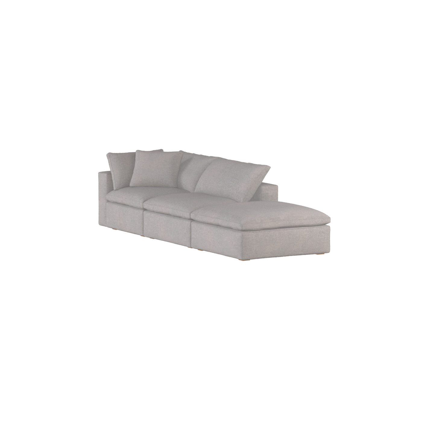 Ari modular corner Sofa with pouffe - Wide fabric range