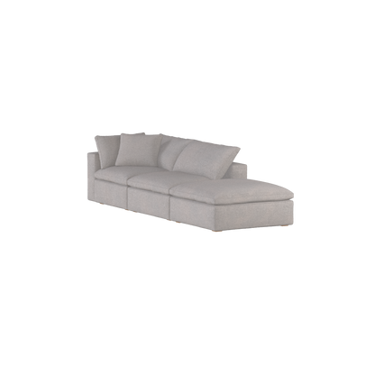 Ari modular corner Sofa with pouffe - Wide fabric range
