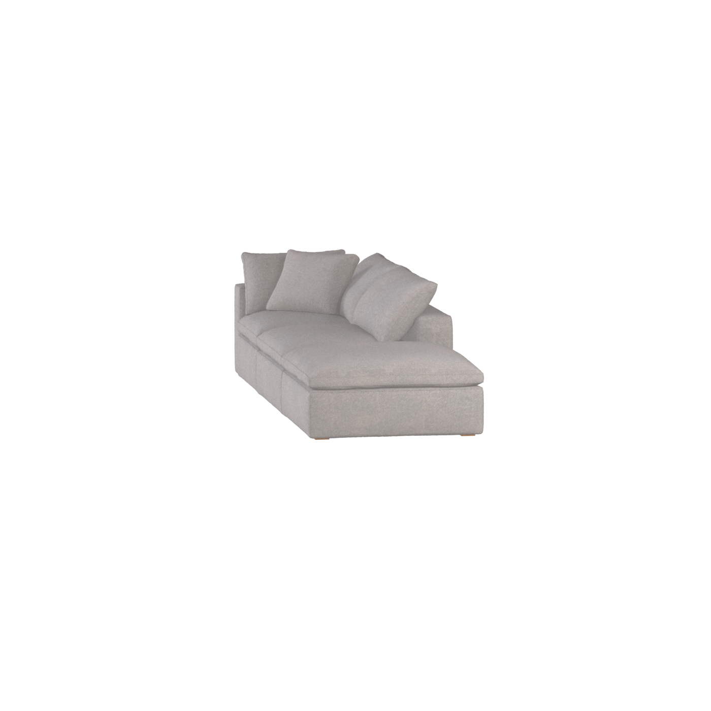 Ari modular corner Sofa with pouffe - Wide fabric range