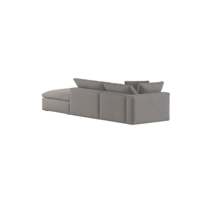 Ari modular corner Sofa with pouffe - Wide fabric range