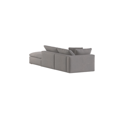 Ari modular corner Sofa with pouffe - Wide fabric range