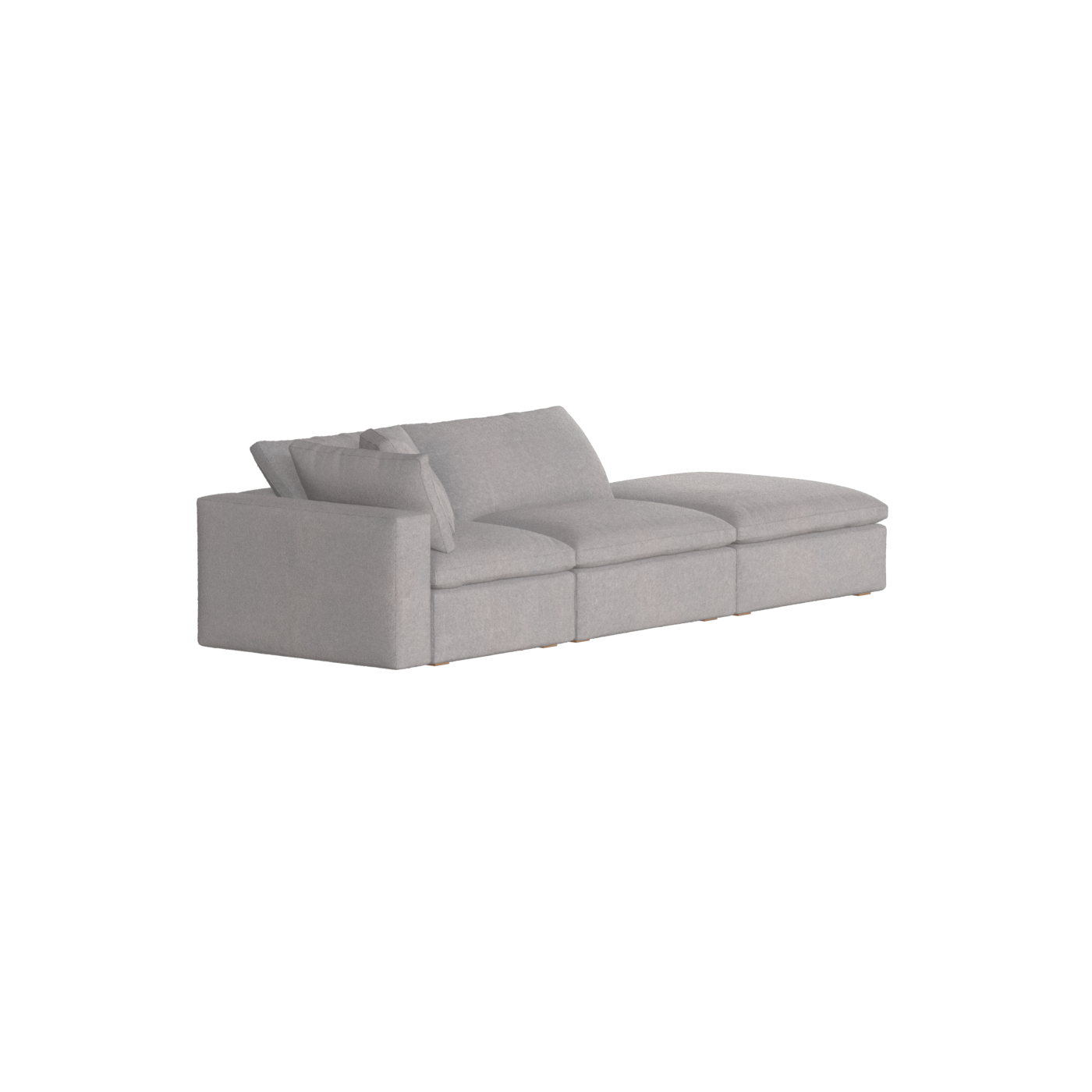 Ari modular corner Sofa with pouffe - Wide fabric range