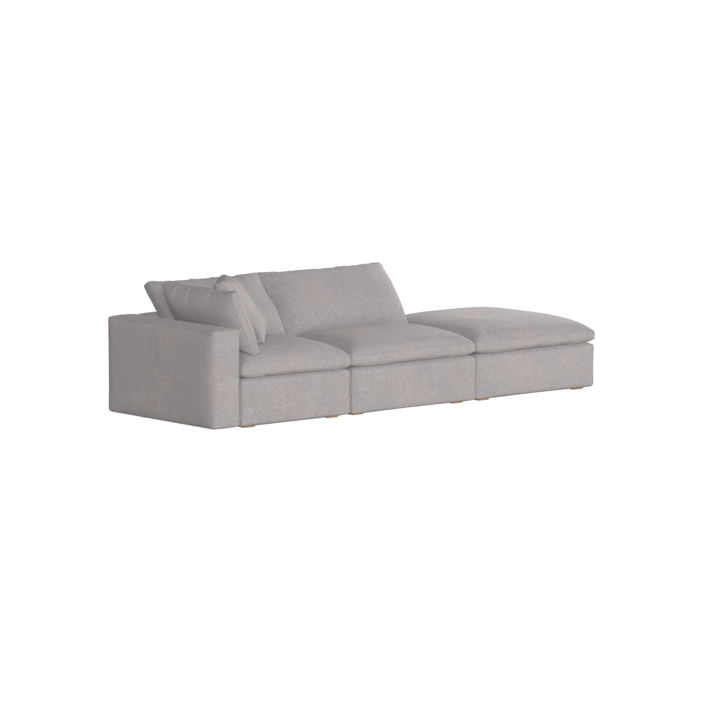 Ari modular corner Sofa with pouffe - Wide fabric range