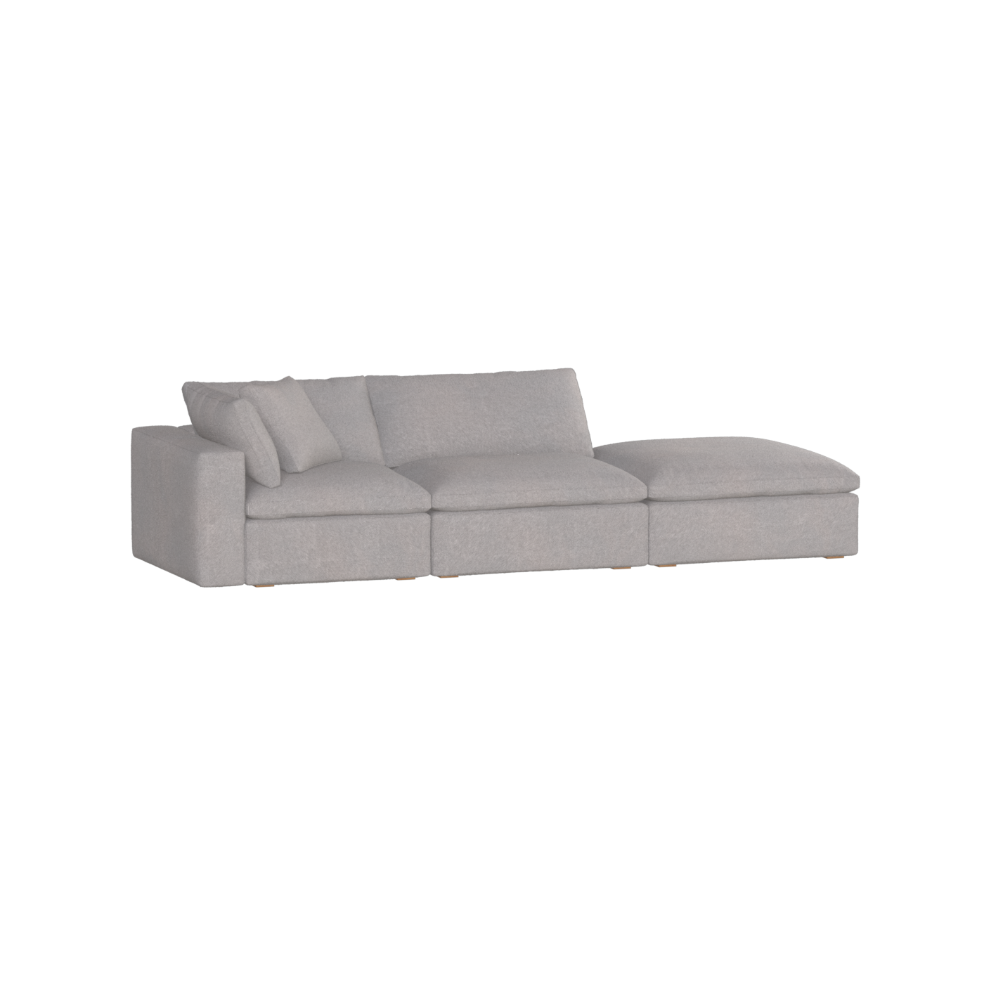 Ari modular corner Sofa with pouffe - Wide fabric range