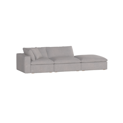 Ari modular corner Sofa with pouffe - Wide fabric range