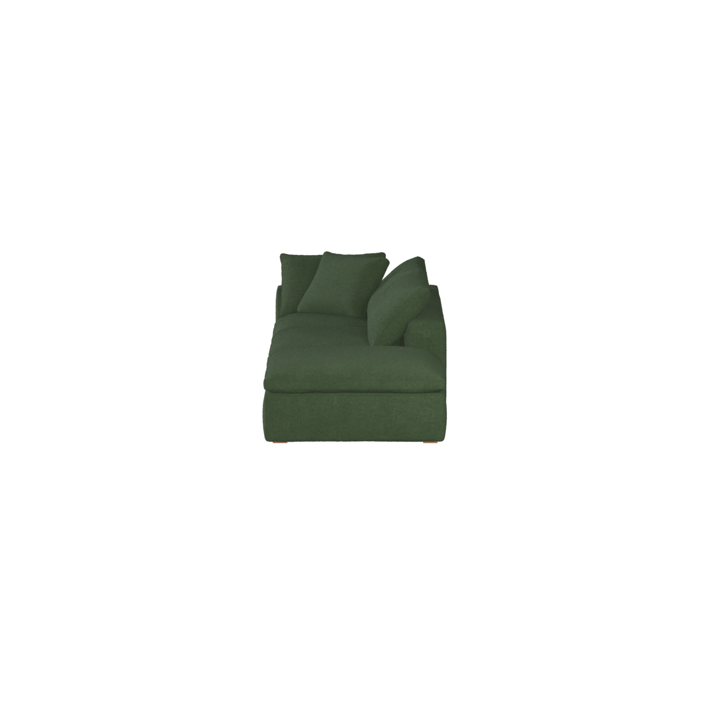 Canapé d'angle modulable Ari avec pouf - Large choix de tissus