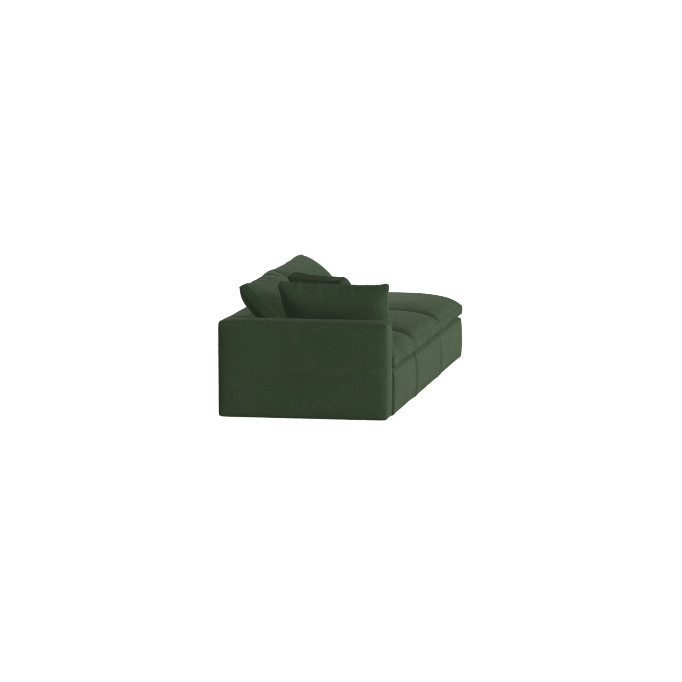 Canapé d'angle modulable Ari avec pouf - Large choix de tissus