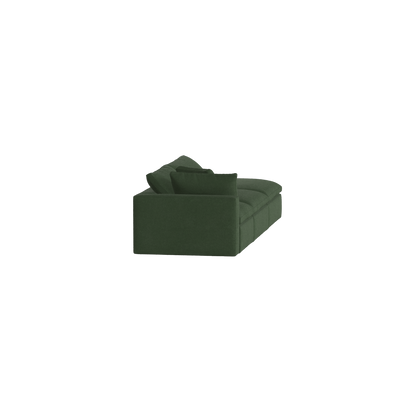 Canapé d'angle modulable Ari avec pouf - Large choix de tissus
