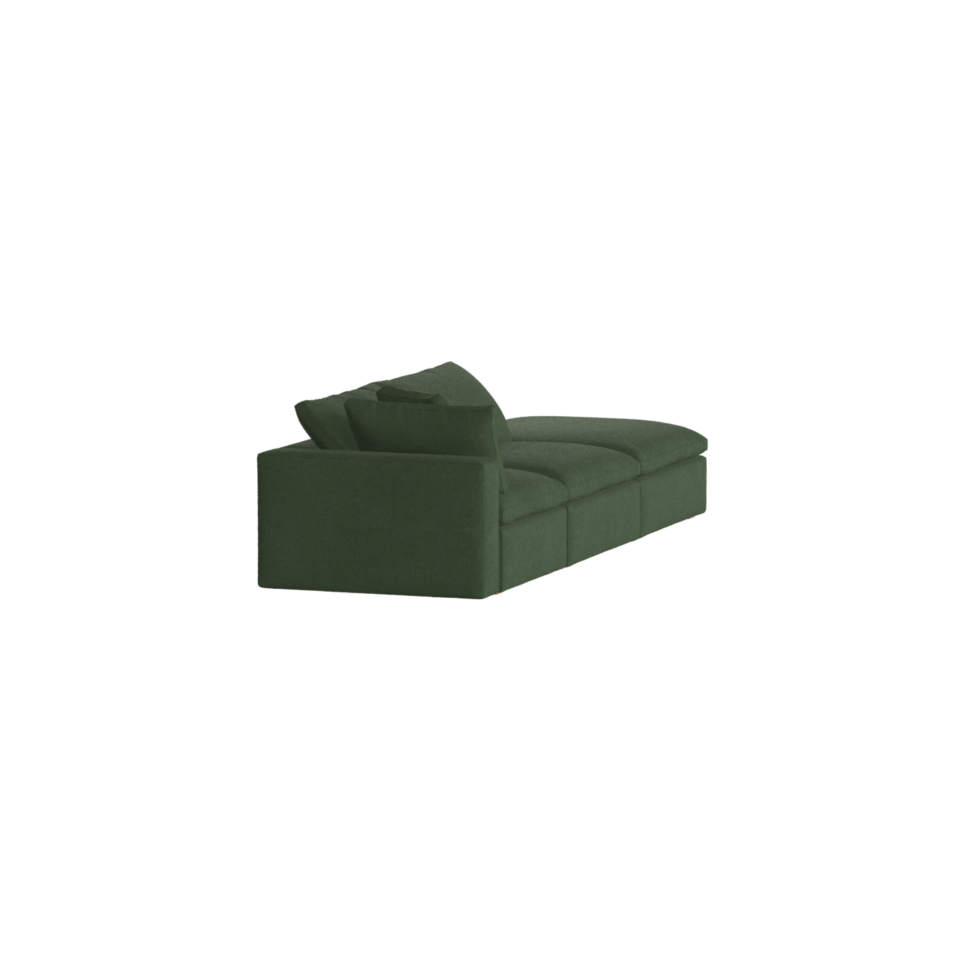 Canapé d'angle modulable Ari avec pouf - Large choix de tissus