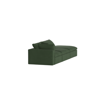 Canapé d'angle modulable Ari avec pouf - Large choix de tissus