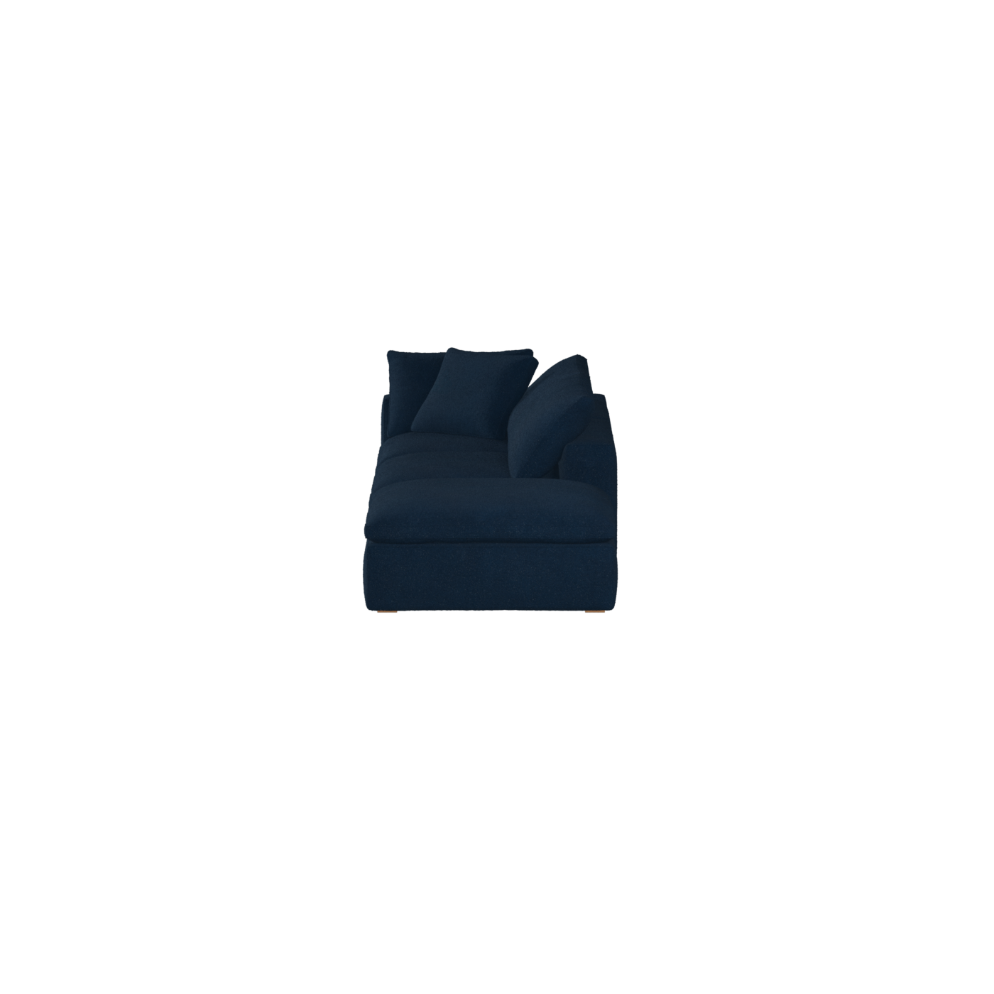 Canapé d'angle modulable Ari avec pouf - Large choix de tissus