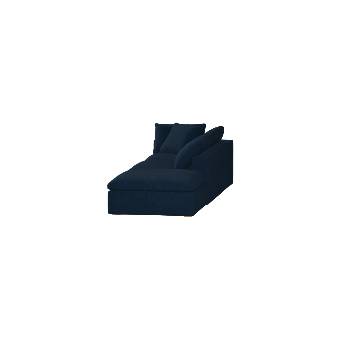 Canapé d'angle modulable Ari avec pouf - Large choix de tissus