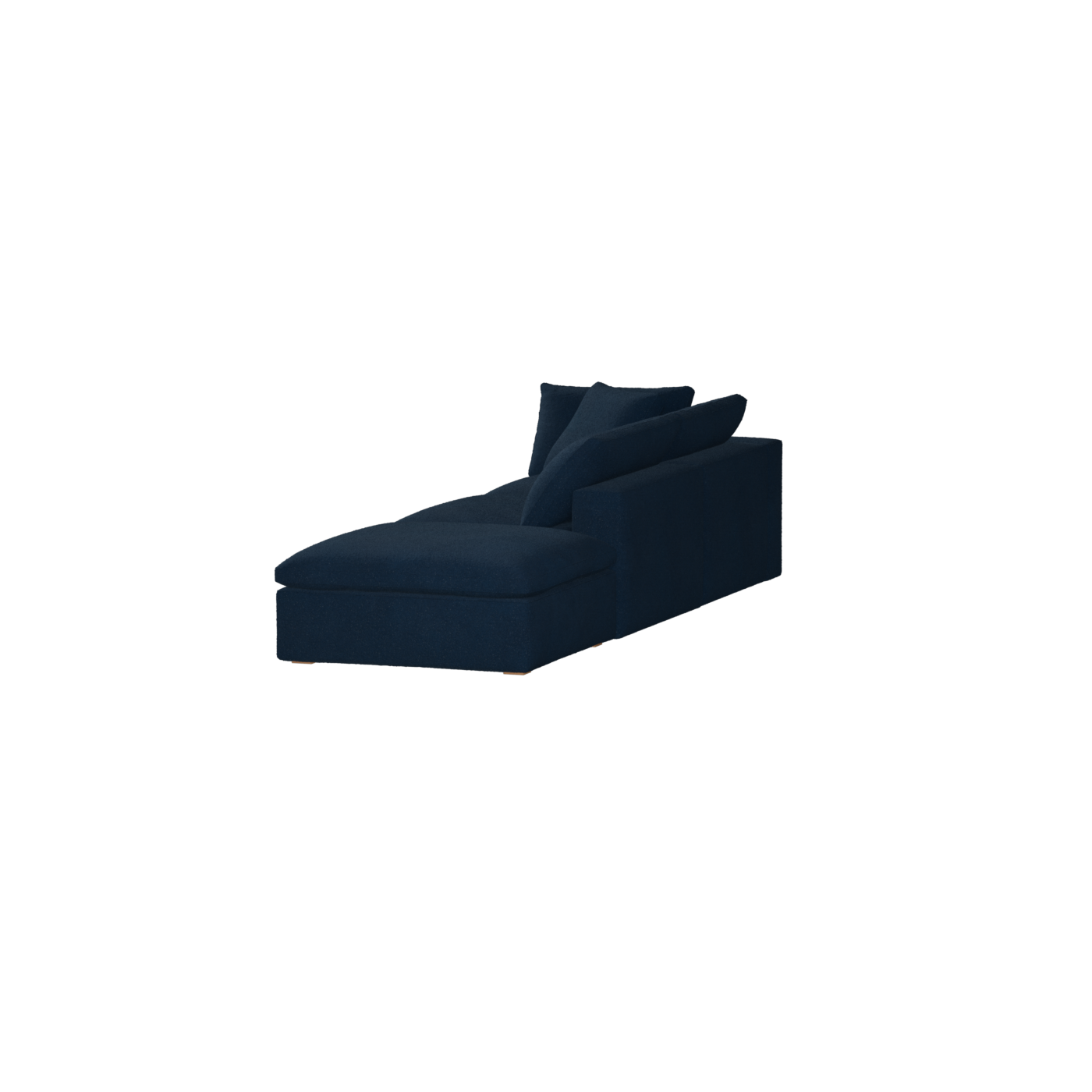 Canapé d'angle modulable Ari avec pouf - Large choix de tissus