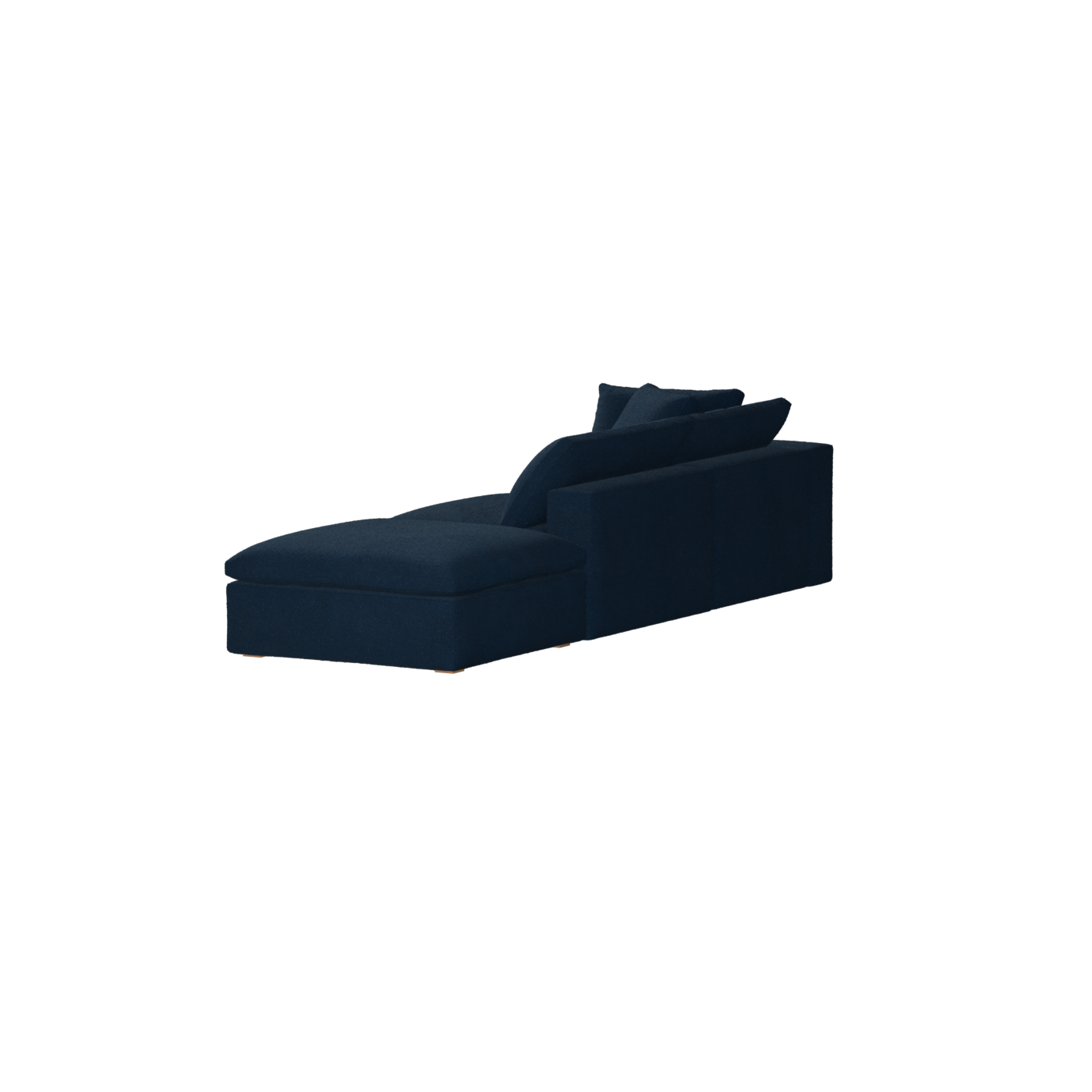 Canapé d'angle modulable Ari avec pouf - Large choix de tissus