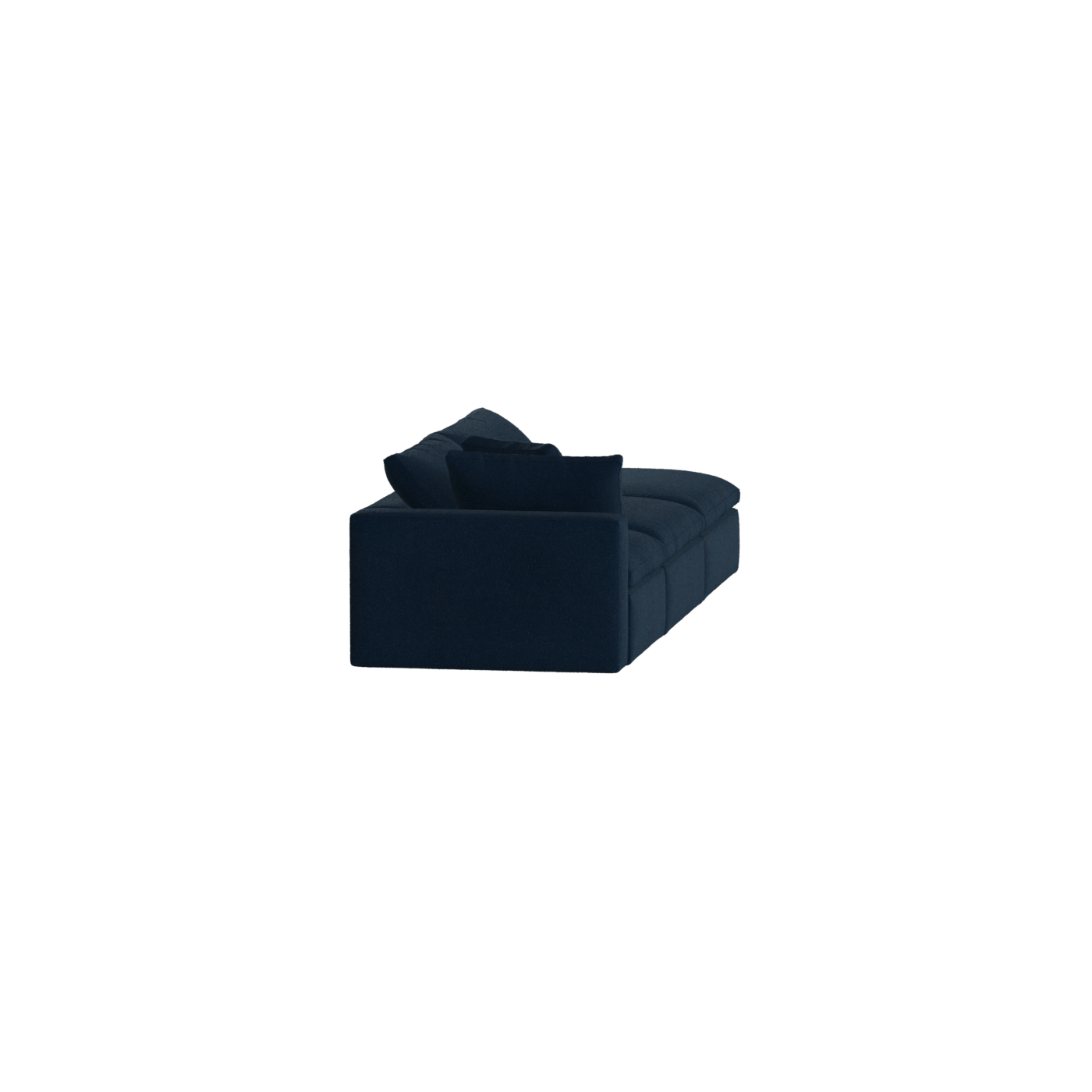Canapé d'angle modulable Ari avec pouf - Large choix de tissus