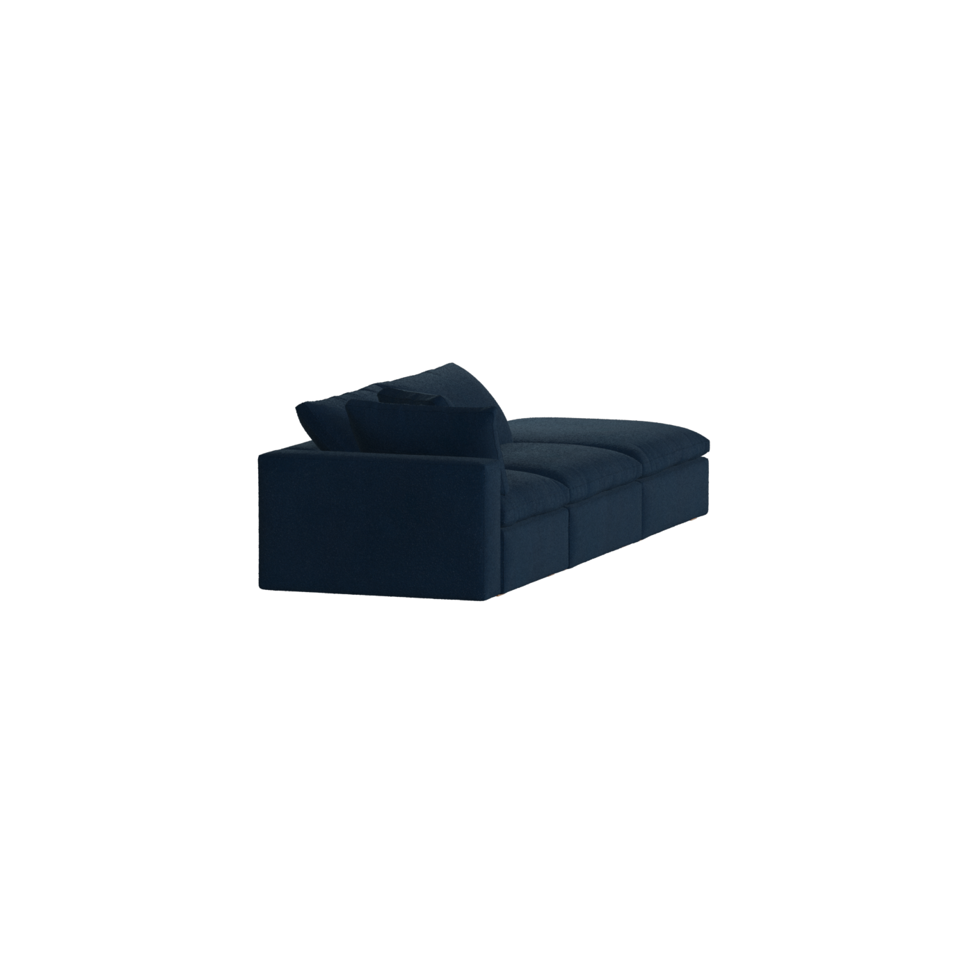 Canapé d'angle modulable Ari avec pouf - Large choix de tissus