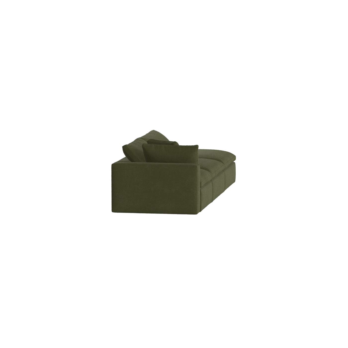 Canapé d'angle modulable Ari avec pouf - Large choix de tissus