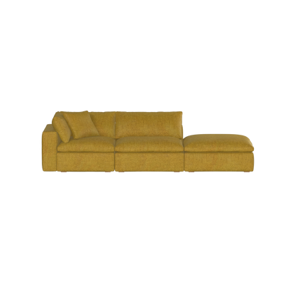 Ari modular corner Sofa with pouffe - Wide fabric range