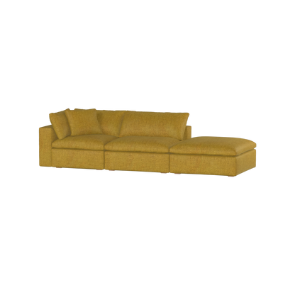 Ari modular corner Sofa with pouffe - Wide fabric range