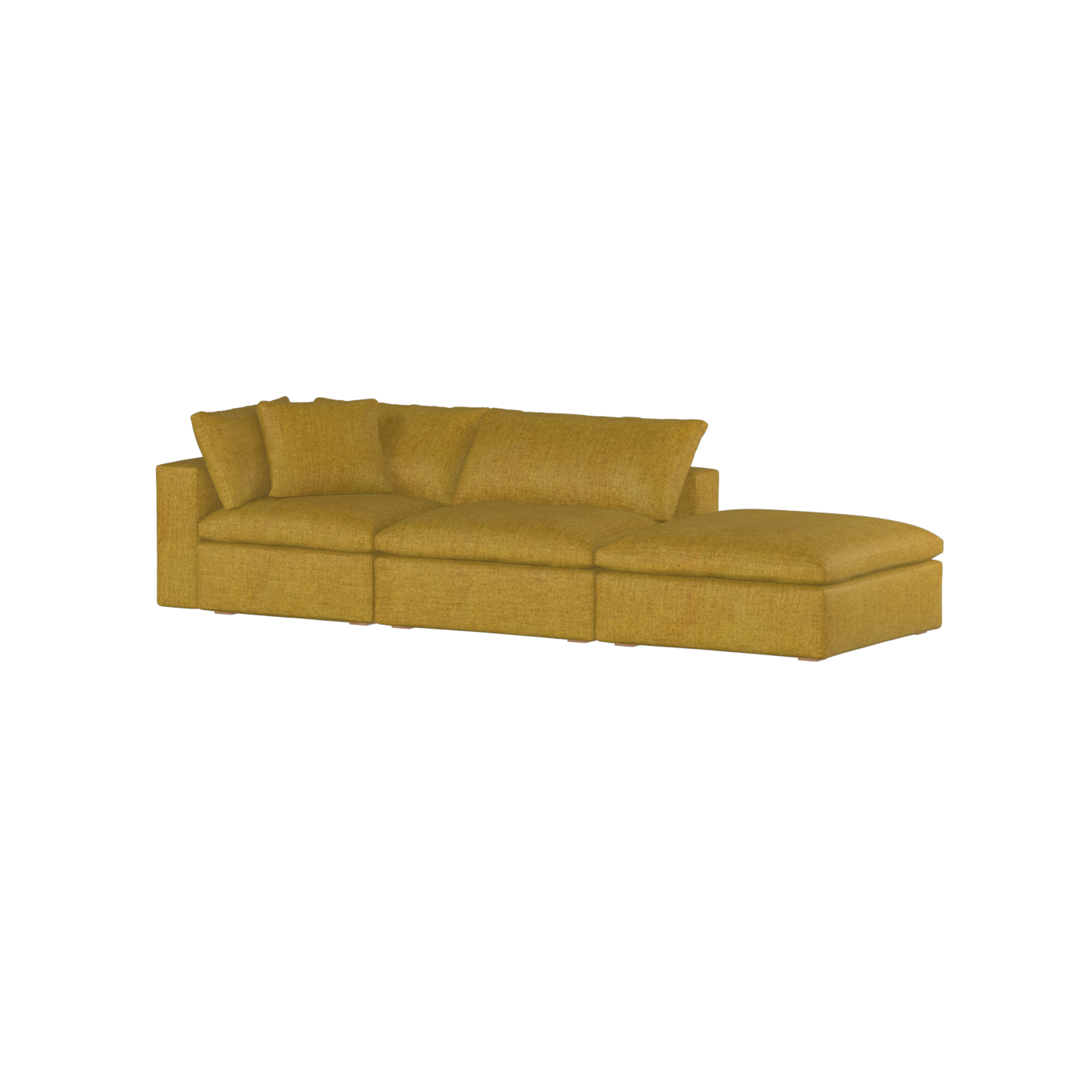 Ari modular corner Sofa with pouffe - Wide fabric range