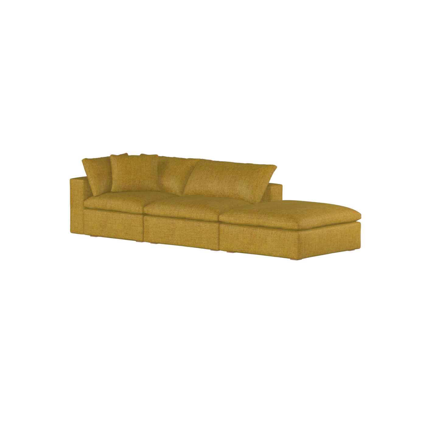 Ari modular corner Sofa with pouffe - Wide fabric range