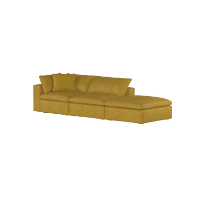 Ari modular corner Sofa with pouffe - Wide fabric range
