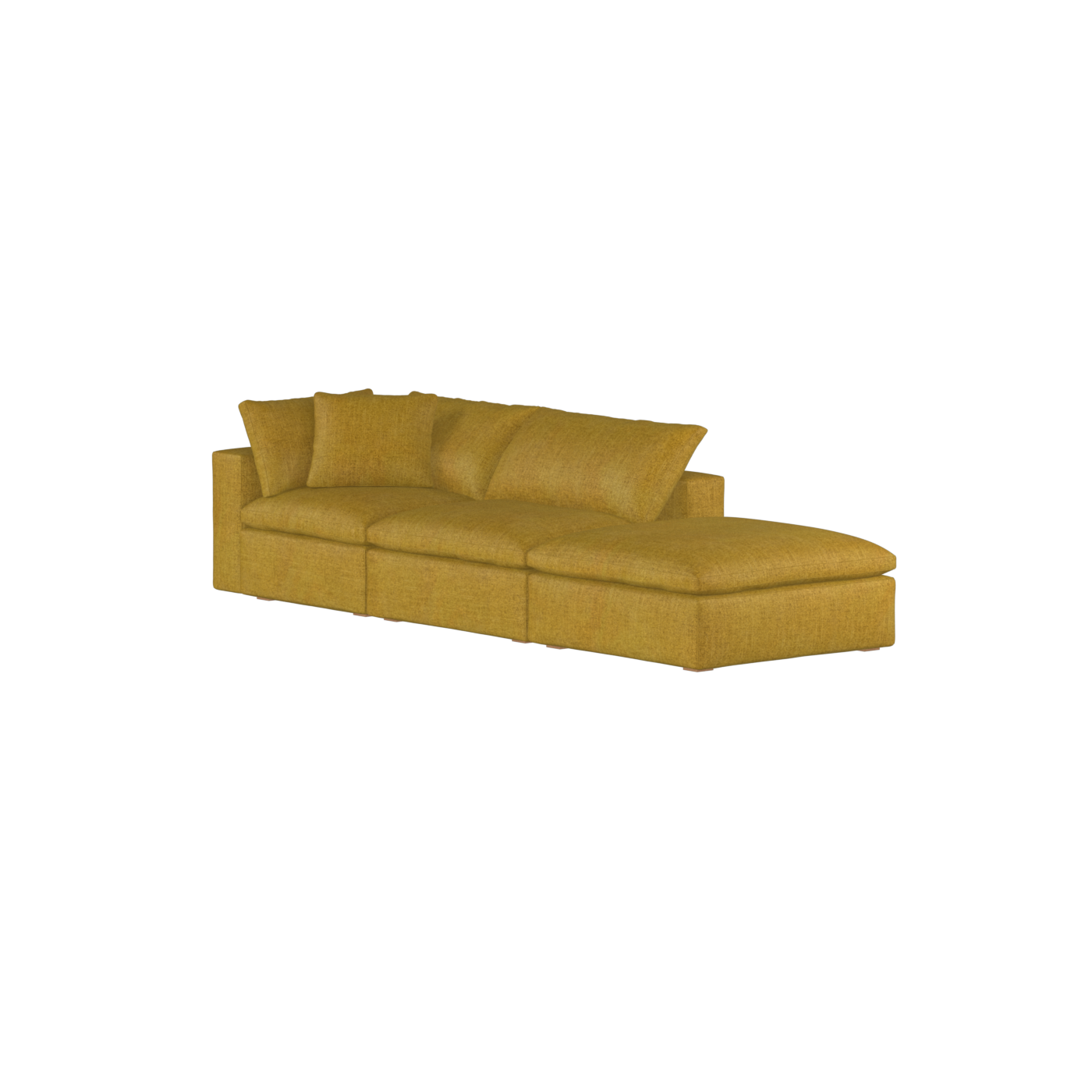 Ari modular corner Sofa with pouffe - Wide fabric range