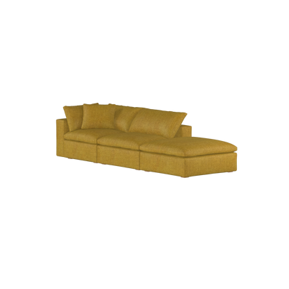 Ari modular corner Sofa with pouffe - Wide fabric range
