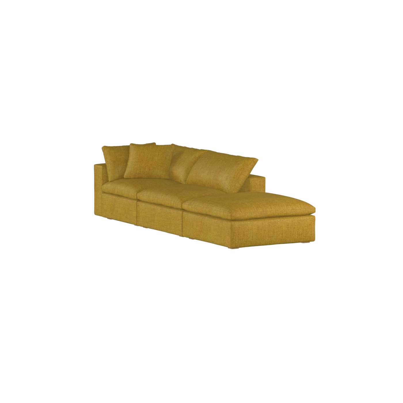 Ari modular corner Sofa with pouffe - Wide fabric range