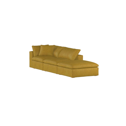 Ari modular corner Sofa with pouffe - Wide fabric range