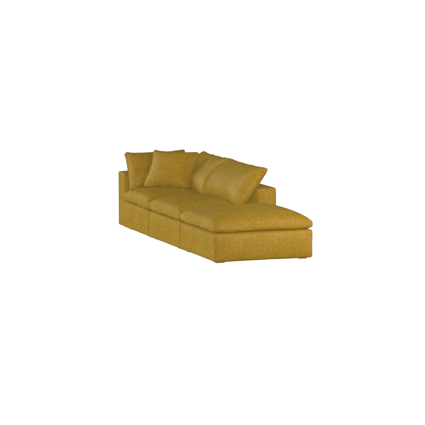 Ari modular corner Sofa with pouffe - Wide fabric range