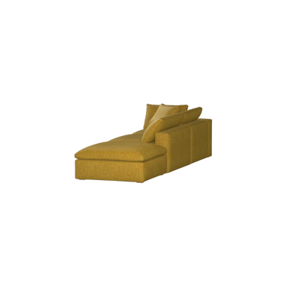 Ari modular corner Sofa with pouffe - Wide fabric range