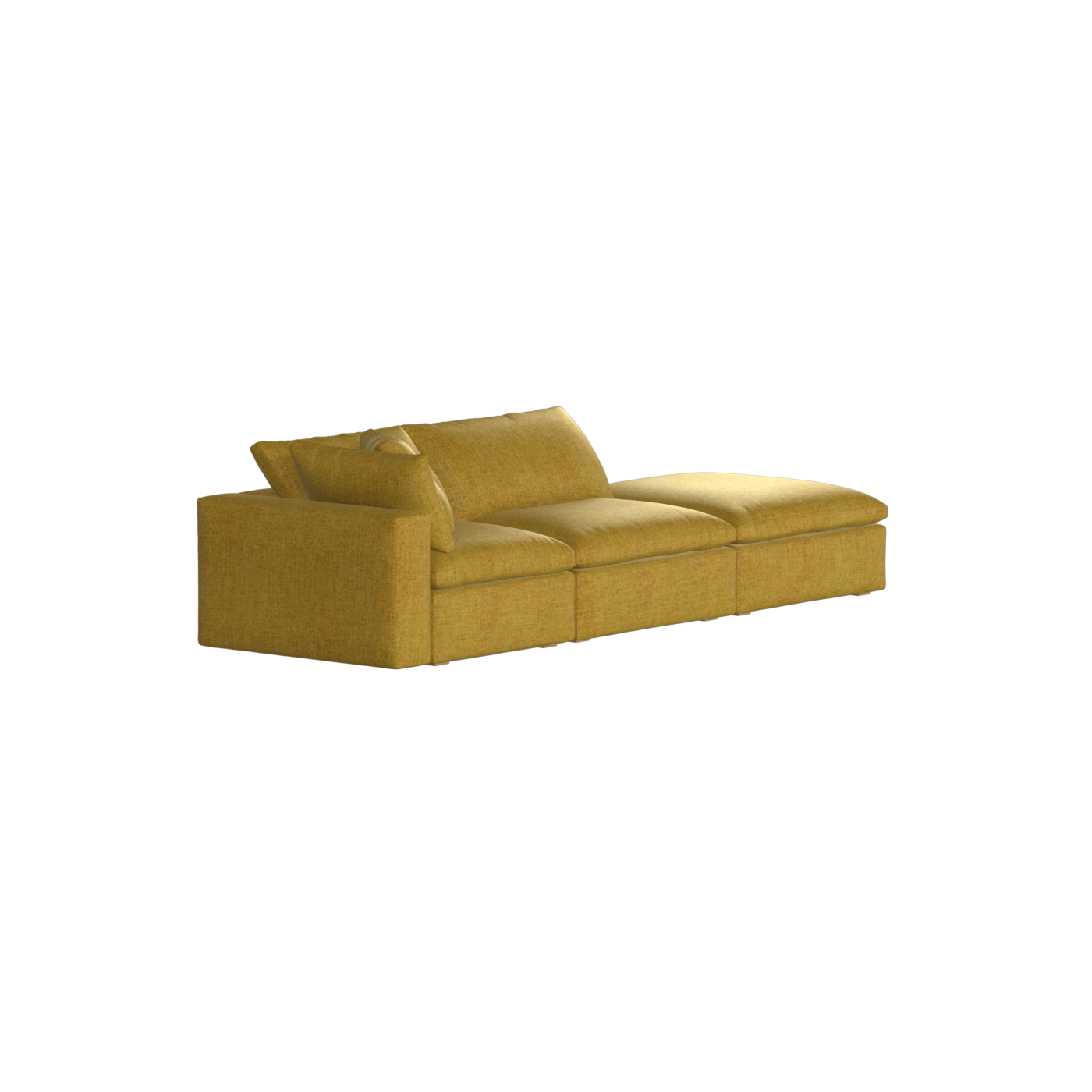 Ari modular corner Sofa with pouffe - Wide fabric range
