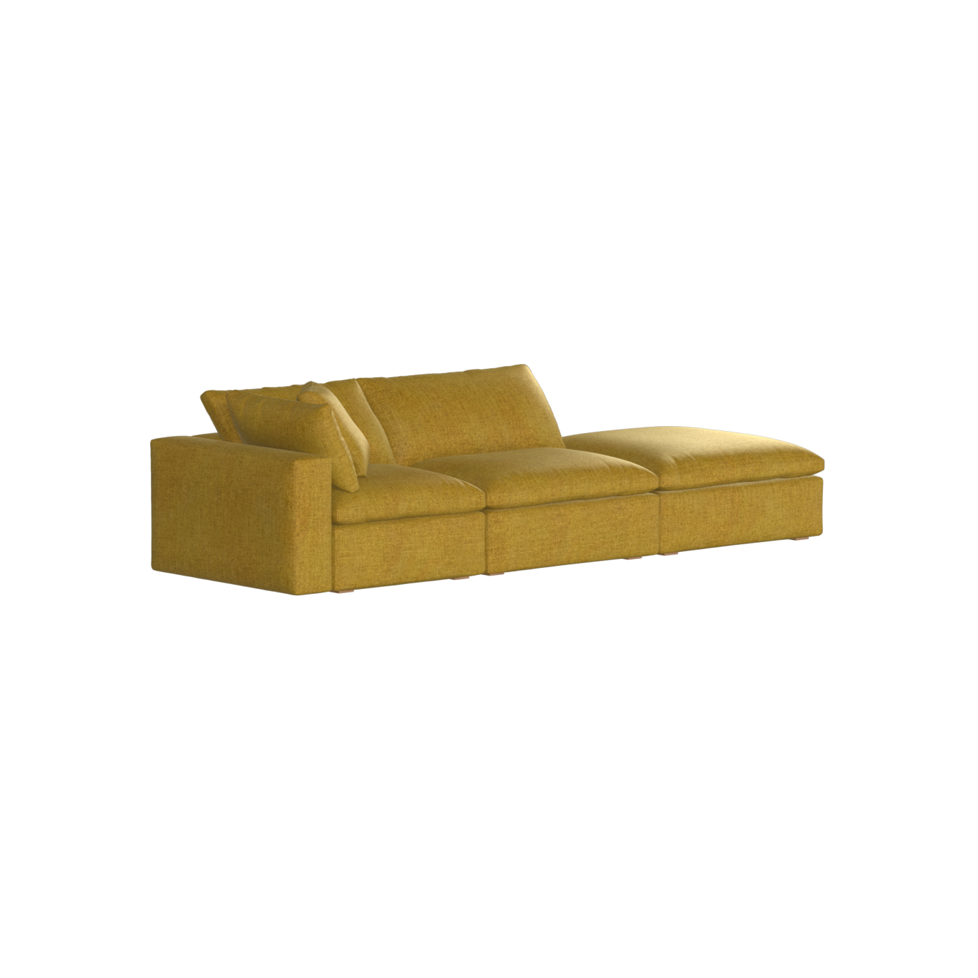 Ari modular corner Sofa with pouffe - Wide fabric range