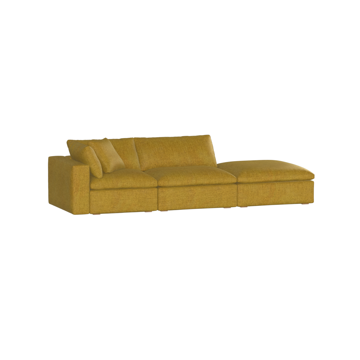 Ari modular corner Sofa with pouffe - Wide fabric range