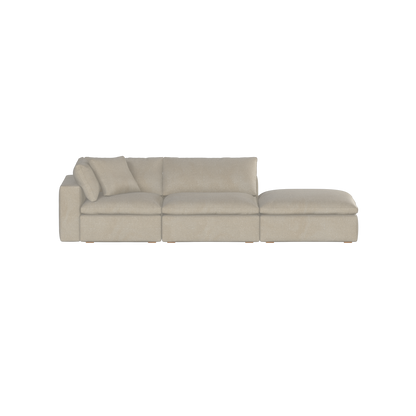 Ari modulares Ecksofa mit Sitzhocker