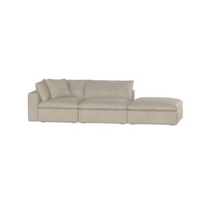 Ari modulares Ecksofa mit Sitzhocker