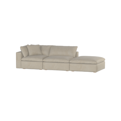 Ari modulares Ecksofa mit Sitzhocker