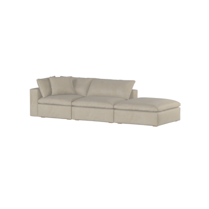 Ari modulares Ecksofa mit Sitzhocker