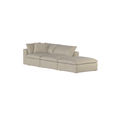 Ari modulares Ecksofa mit Sitzhocker