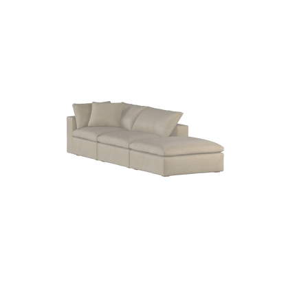 Ari modulares Ecksofa mit Sitzhocker