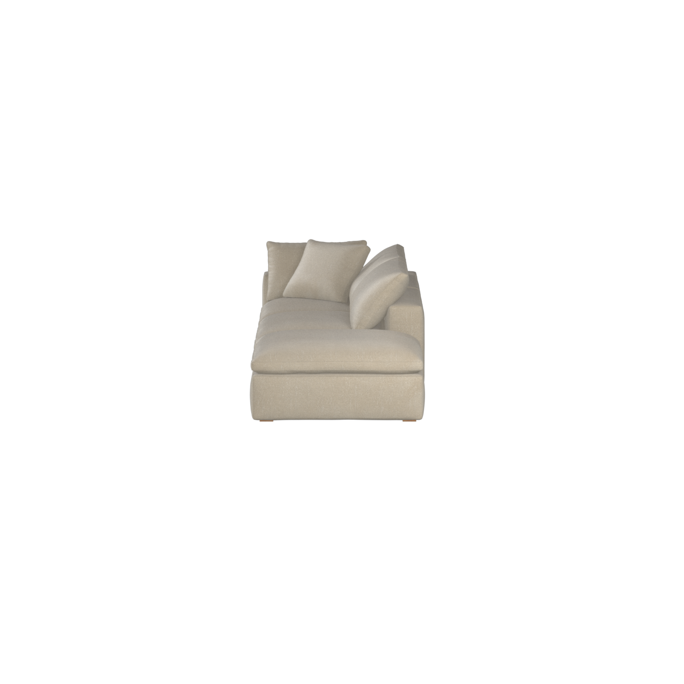 Ari modulares Ecksofa mit Sitzhocker