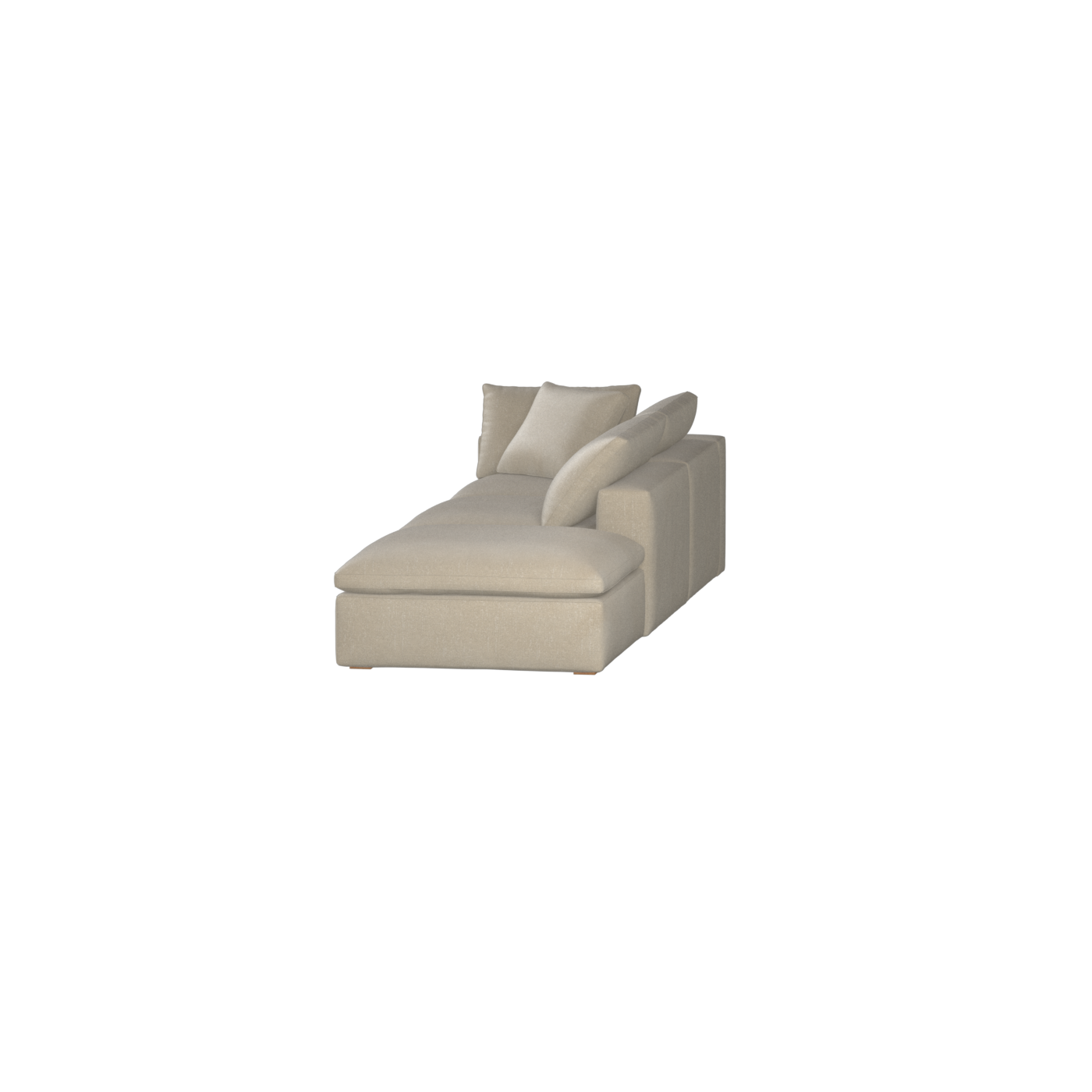 Ari modulares Ecksofa mit Sitzhocker