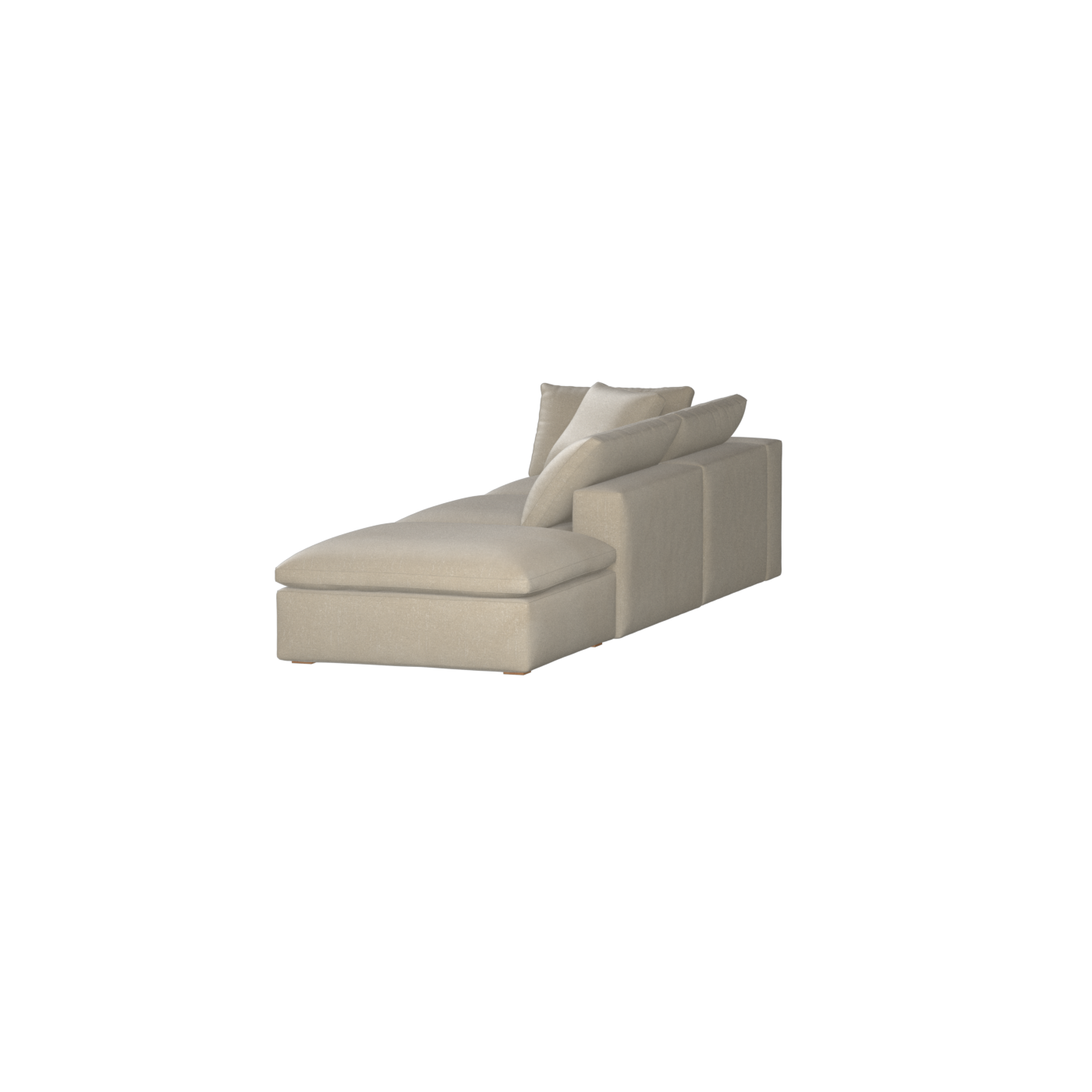 Ari modulares Ecksofa mit Sitzhocker