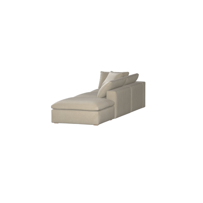 Ari modulares Ecksofa mit Sitzhocker