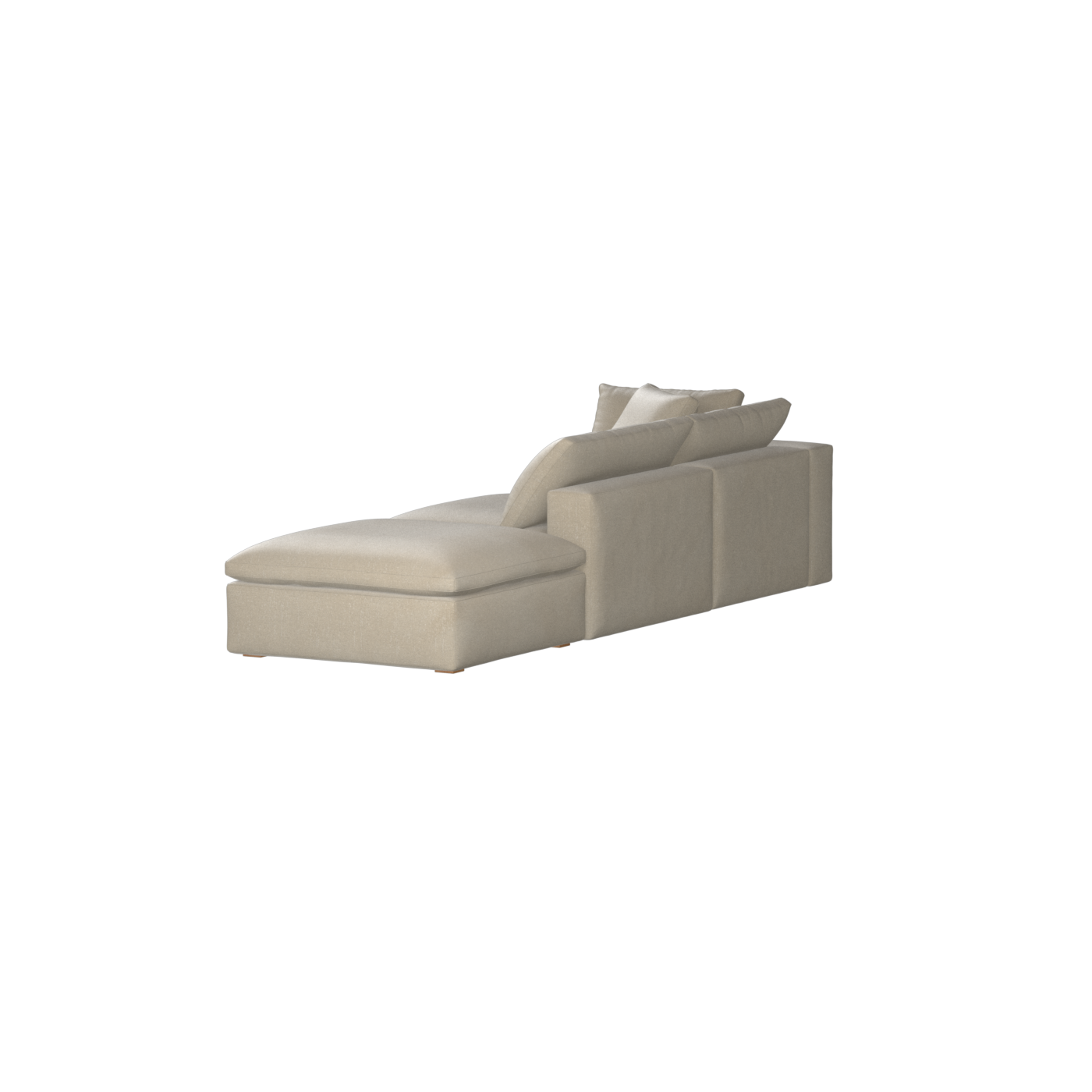 Ari modulares Ecksofa mit Sitzhocker