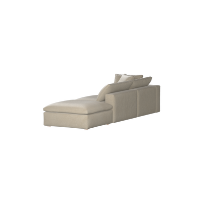 Ari modulares Ecksofa mit Sitzhocker