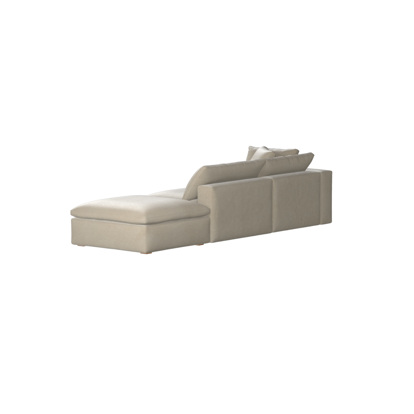 Ari modulares Ecksofa mit Sitzhocker