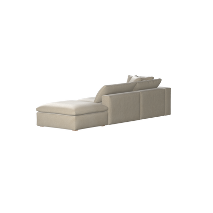 Ari modulares Ecksofa mit Sitzhocker